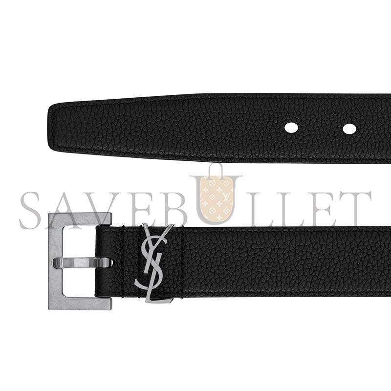 YSL BELT CASSANDRE IN GRAINED LEATHER 634440DTI0E1000
